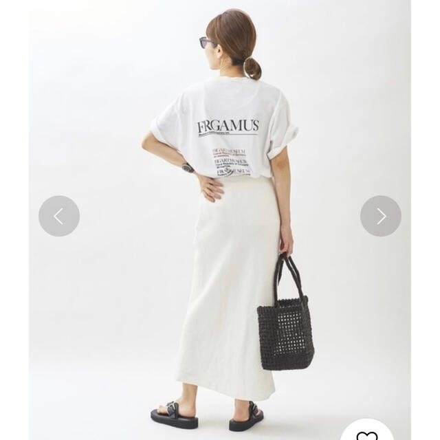 Plage(プラージュ)のplage バックプリントTシャツ レディースのトップス(Tシャツ(半袖/袖なし))の商品写真