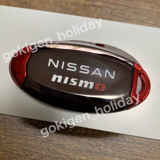 ニッサン(日産)の日産純正 NISMO インテリジェントキーケース(ダーククローム/レッド)(その他)