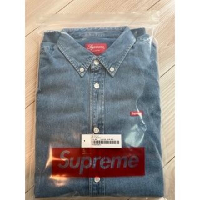 supreme small box shirt denim M