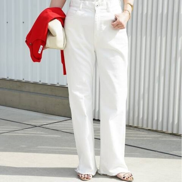 DeuxiemeClasse.Baggy デニム.ホワイト.36 DeuxiemeClasse.Baggy デニム.ホワイト.36
