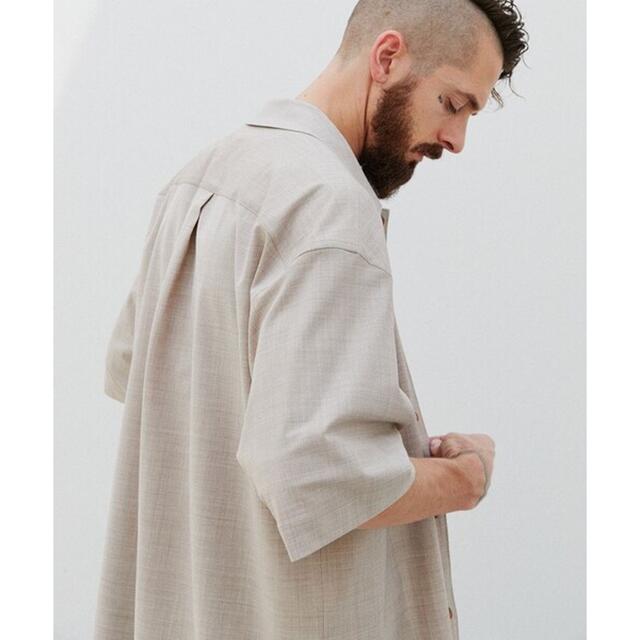 LIDNM MELANGE WOOL WIDE SHIRT