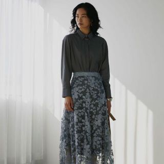 アメリヴィンテージ(Ameri VINTAGE)のAmeri　LACE LAYERED SHIRT DRESS(ロングワンピース/マキシワンピース)