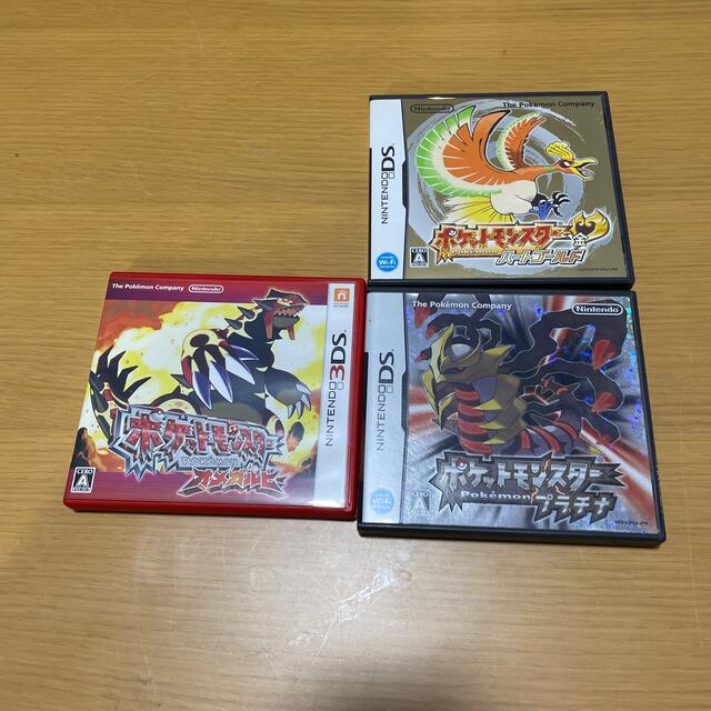 ポケモン カセット セット ハートゴールド、プラチナ、オメガルビー の
