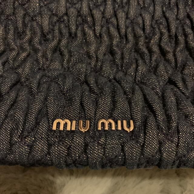 MIU MIU デニム　ビジューハンドバック 2