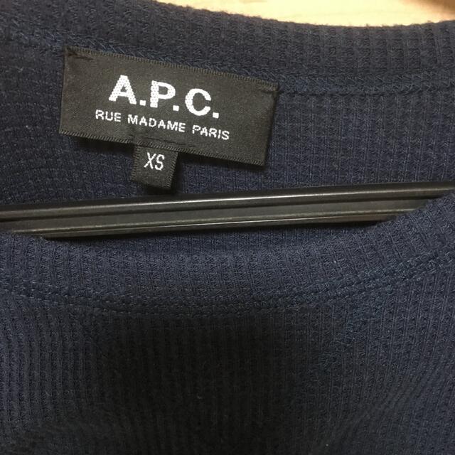 A.P.C(アーペーセー)のアーペーセー　APC サーマル　カットソー　ロンT ネイビー　Sサイズ メンズのトップス(Tシャツ/カットソー(七分/長袖))の商品写真