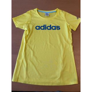 アディダス(adidas)の◼️美品◼️adidasレディースTシャツ◼️黄色M、通気性のある素材です(Tシャツ(半袖/袖なし))