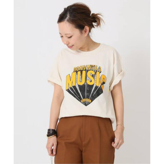 DEUXIEME CLASSE(ドゥーズィエムクラス)のnewtone musicTシャツ　deuxiemeclasse レディースのトップス(Tシャツ(半袖/袖なし))の商品写真