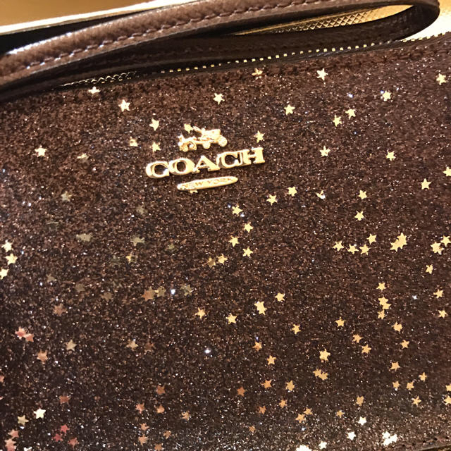 COACH(コーチ)の新品★コーチ ポーチ ラメ キラキラ クリスマス プレゼント レディースのファッション小物(ポーチ)の商品写真