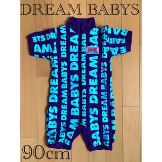 ドリームベイビーズ(DREAMBABYS)の美品【DREAM BABYS】総ロゴ柄カバーオール(90cm)(Tシャツ/カットソー)