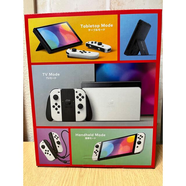 Nintendo Switch(ニンテンドースイッチ)の任天堂Switch有機ELモデル　新品未開封 エンタメ/ホビーのゲームソフト/ゲーム機本体(携帯用ゲーム機本体)の商品写真
