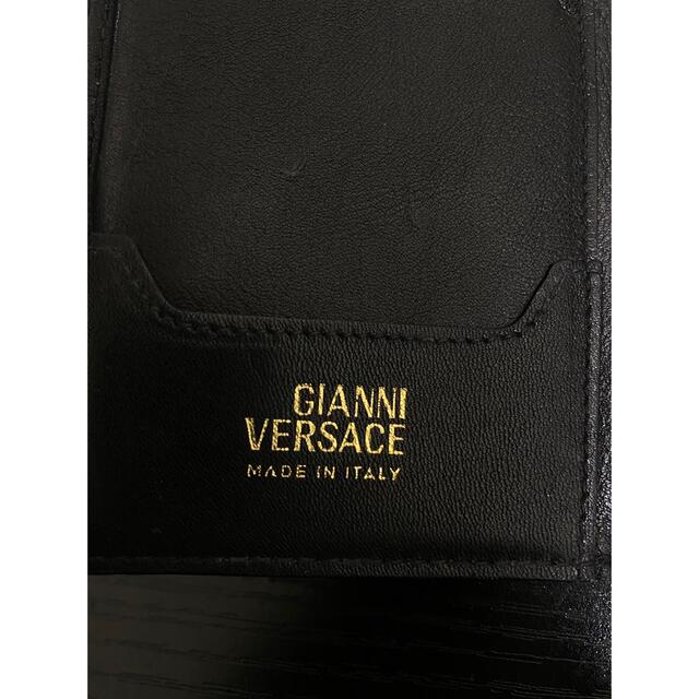 【美品 希少】VERSACE ヴェルサーチ 三つ折財布 ブラック本革 メデューサ 2