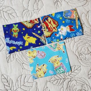 1201　夏用　男の子　クールマックス　ポケモン　キッズ　インナーマスク　3枚(外出用品)