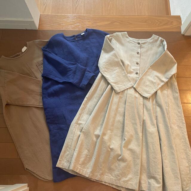 韓国購入ワンピース3点セット130-140 キッズ/ベビー/マタニティのキッズ服女の子用(90cm~)(ワンピース)の商品写真