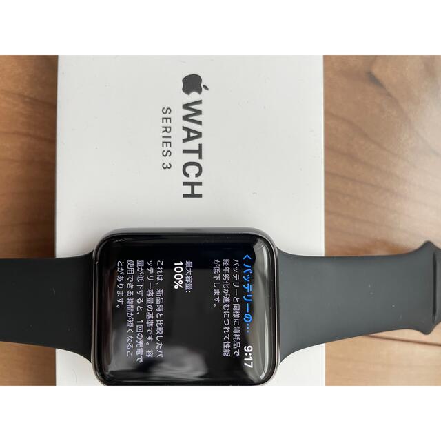 Apple Watch(アップルウォッチ)のApple Watch series 3  42mm  GPSモデル スマホ/家電/カメラのスマートフォン/携帯電話(その他)の商品写真