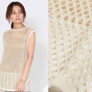 スコットクラブ系  フェンネル   袖シアー素材  ニット   美品✨