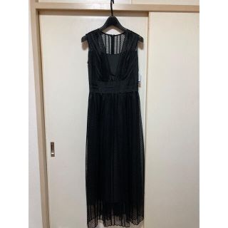 エメ(AIMER)の【かしわに様専用】AIMER  ボーダーレース　ロングパーティードレス　結婚式(ロングドレス)