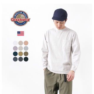 3点セット　ネイビー　ホワイト　ワインレッド　GOODWEARロングTシャツ(Tシャツ/カットソー(七分/長袖))