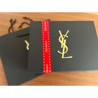 イヴサンローランボーテ(Yves Saint Laurent Beaute)のイブサンローラン　YSL ギフトボックス　箱　カード　ショッパー　紙袋(ラッピング/包装)