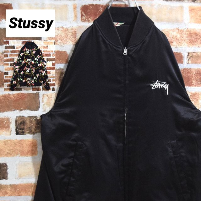 【希少】STUSSY キルティング オイルジャケットカラーブラック