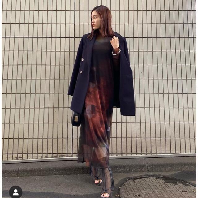 アメリ　MIRANDA TAIDAI SHEER LONG TOP