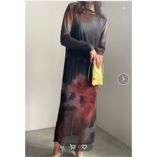 アメリヴィンテージ(Ameri VINTAGE)のameri MIRANDA TAIDAI SHEER LONG TOP(ロングワンピース/マキシワンピース)