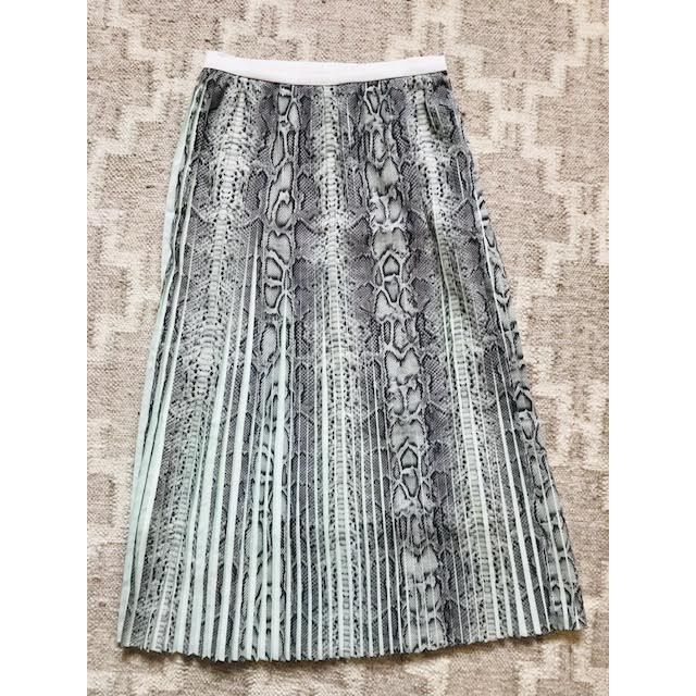 が大特価! TARO HORIUCHI パイソン プリーツスカート 定価4万7520円