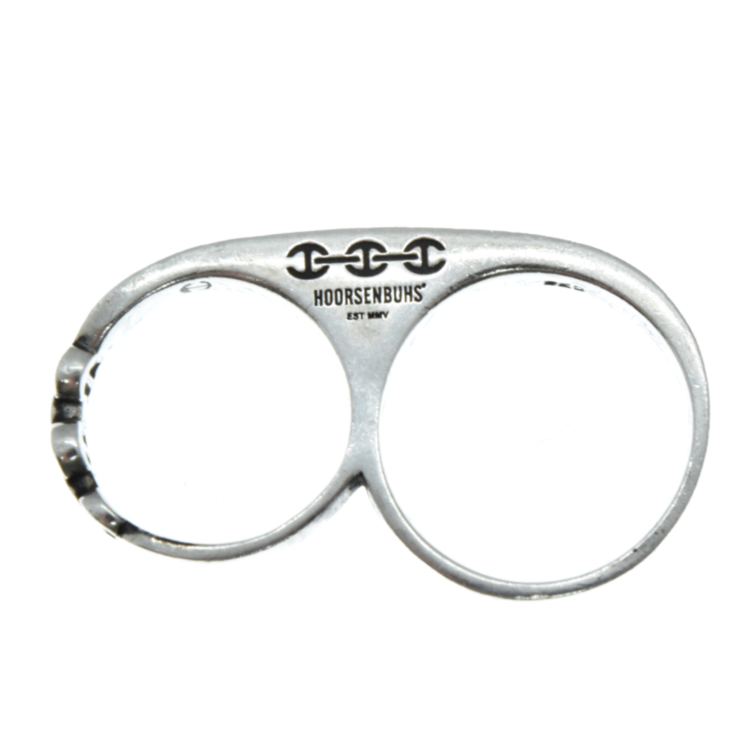 HOORSENBUHS ホーセンブース Double Knuckle Ring With Diamonds ダブルナックルリング ウィズ ダイヤ シルバーリング アクセサリー 指輪 シルバー 5