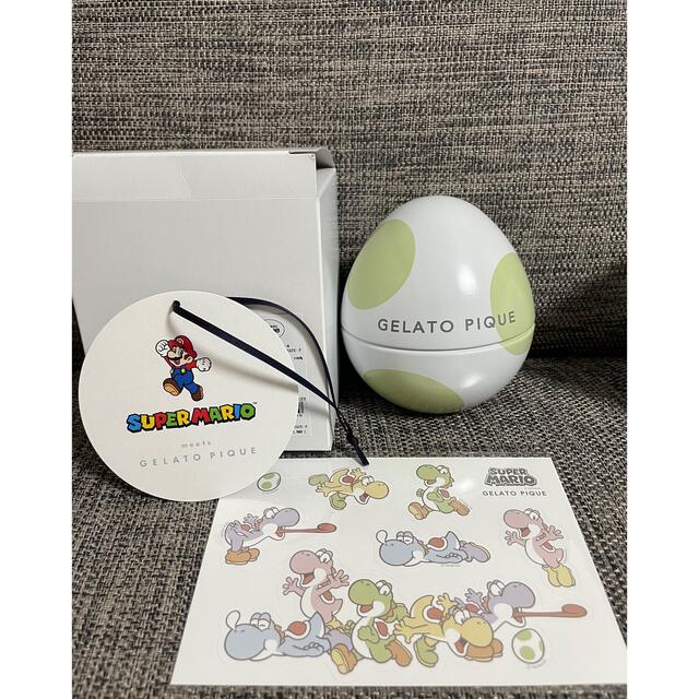 gelato pique(ジェラートピケ)のジェラートピケ スーパーマリオ ヨッシーハンドタオル GRN ステッカー付き！ レディースのファッション小物(ハンカチ)の商品写真