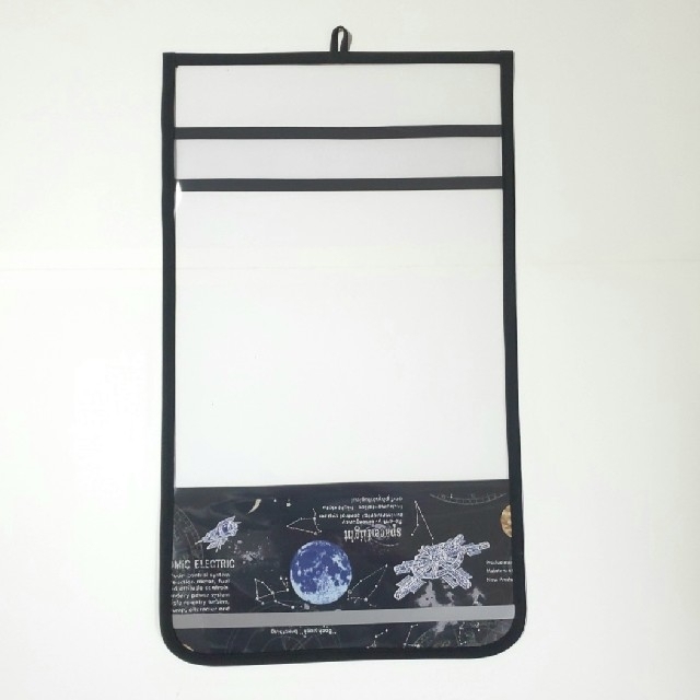 Lサイズ 宇宙ステーション ランドセルカバー 反射テープ付 ブラック ハンドメイドのキッズ/ベビー(外出用品)の商品写真