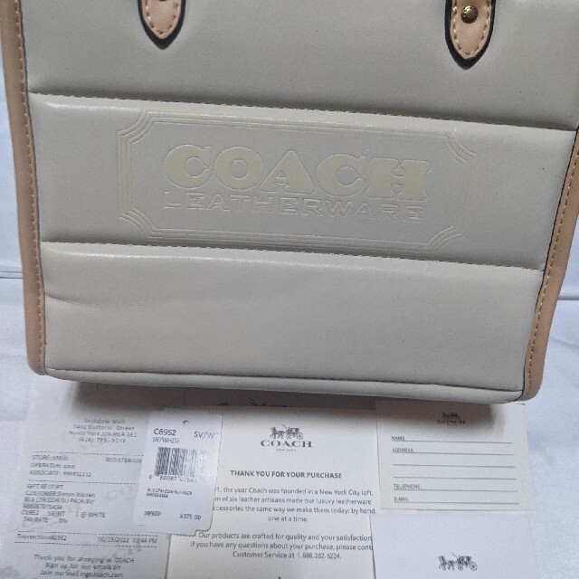 COACH ミニミニバッグ　白 5