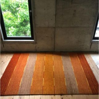早い者勝ち 高級ウール使用 ウールギャベ ハンドルームLori 166×235cm
