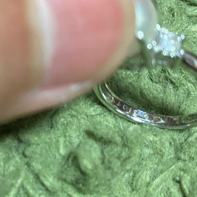 真珠 パールリング  指輪 ダイヤモンド付き Pt900
