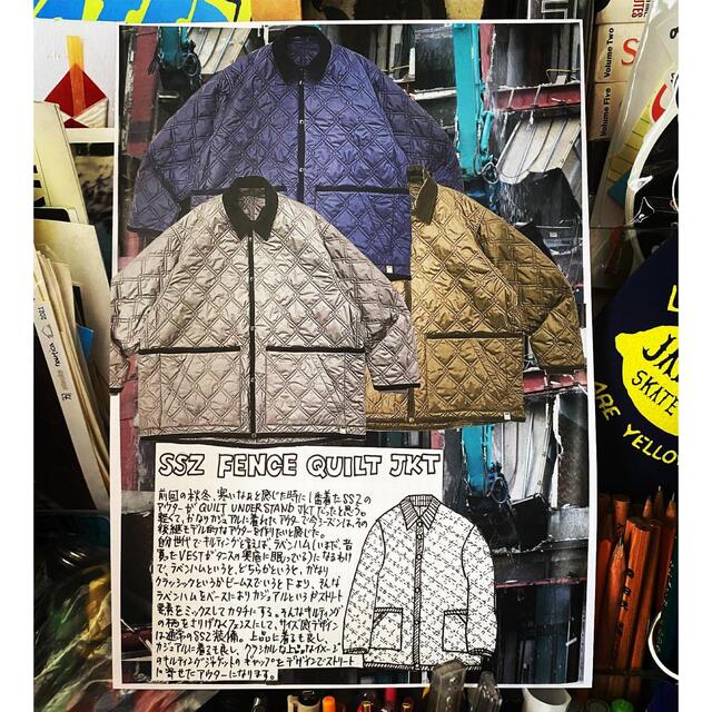 BEAMS(ビームス)のBEAMS SSZ FENCE QUILT JKT ネイビー M メンズのジャケット/アウター(ブルゾン)の商品写真