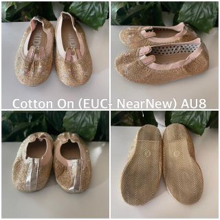 エイチアンドエム(H&M)のシドニー発　CottonOn キラキラ バニー　15-16cm(スリッポン)