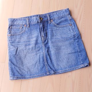 ユニクロ(UNIQLO)のユニクロ　デニムミニスカート(61cm)(ミニスカート)