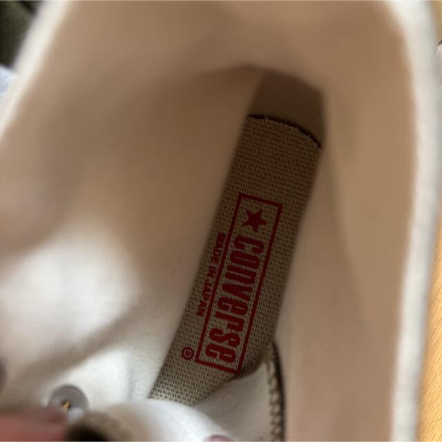 新品 コンバース カーキ ハイカット ジャパン 5 24cm レディースの靴/シューズ(スニーカー)の商品写真