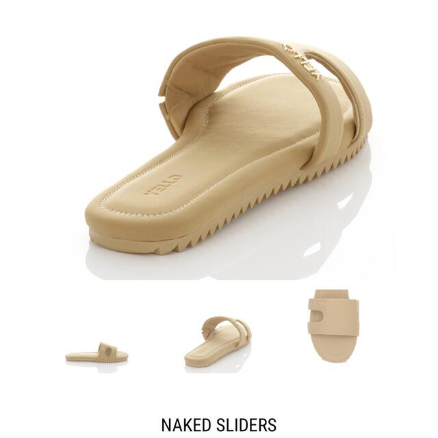 yellaw(イエロー)の【定価以下】yello 新品　NAKED SLIDERS ノベルティ付き レディースの靴/シューズ(サンダル)の商品写真