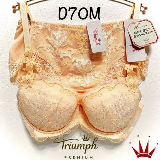 トリンプ(Triumph)のD70M トリンプ  プレミアム レッドレーベル 0063 ブラ＆ショーツ 黄(ブラ&ショーツセット)