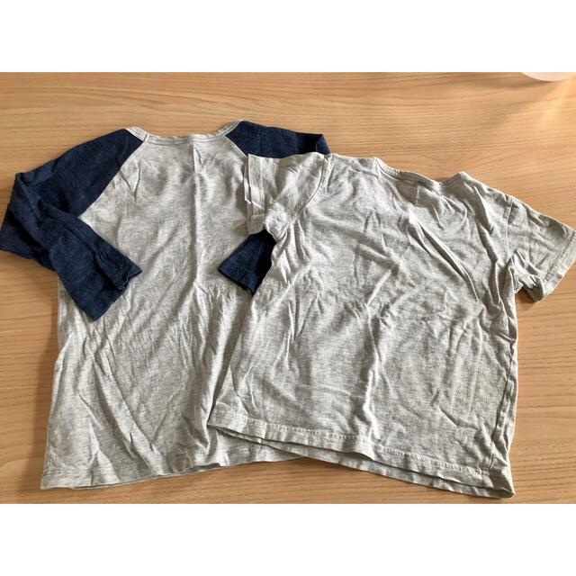 MUJI (無印良品)(ムジルシリョウヒン)の無印2枚セット 110 キッズ/ベビー/マタニティのキッズ服男の子用(90cm~)(Tシャツ/カットソー)の商品写真