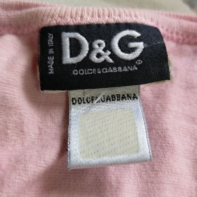 DOLCE&GABBANA(ドルチェアンドガッバーナ)のドルチェ&ガッバーナ半袖Tシャツ　ピンク レディースのトップス(Tシャツ(半袖/袖なし))の商品写真