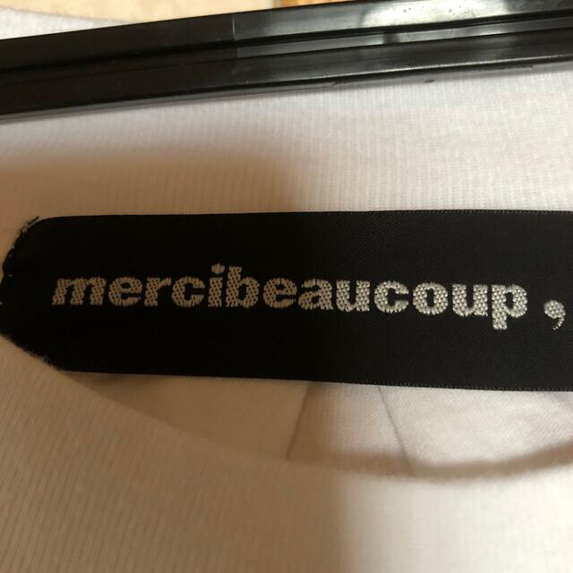 mercibeaucoup(メルシーボークー)のメルシーボークー　Tシャツ チュニック　ワンピース　新品未使用 レディースのワンピース(ひざ丈ワンピース)の商品写真