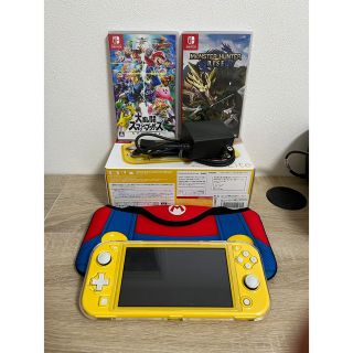 ニンテンドースイッチ(Nintendo Switch)のNintendo Switch Lite イエロー（ソフト、本体カバー付き）(家庭用ゲーム機本体)