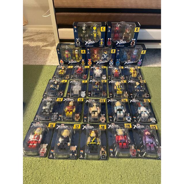 MEDICOM TOY(メディコムトイ)のMARVEL『X-MEN』 Happyくじ「BE@RBRICK」　全25品セット エンタメ/ホビーのフィギュア(アメコミ)の商品写真