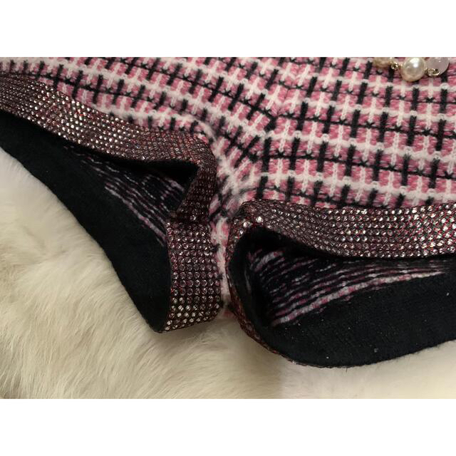 CHANEL(シャネル)の新作CHANEピンクxフラッグxレッドスパッコルxココマークニットショットパンツ レディースのパンツ(ショートパンツ)の商品写真