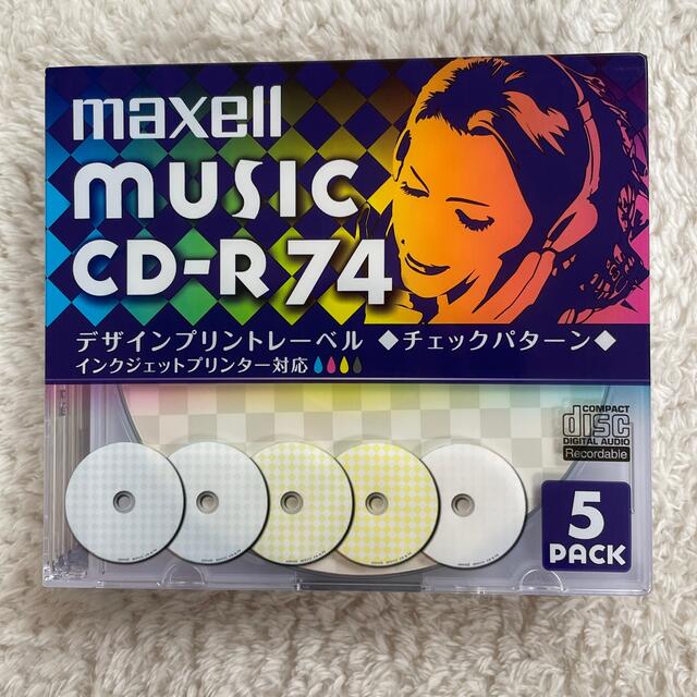 maxell(マクセル)のmaxell 音楽用CD-R  CDRA74PMIX.S1P5S スマホ/家電/カメラのテレビ/映像機器(その他)の商品写真