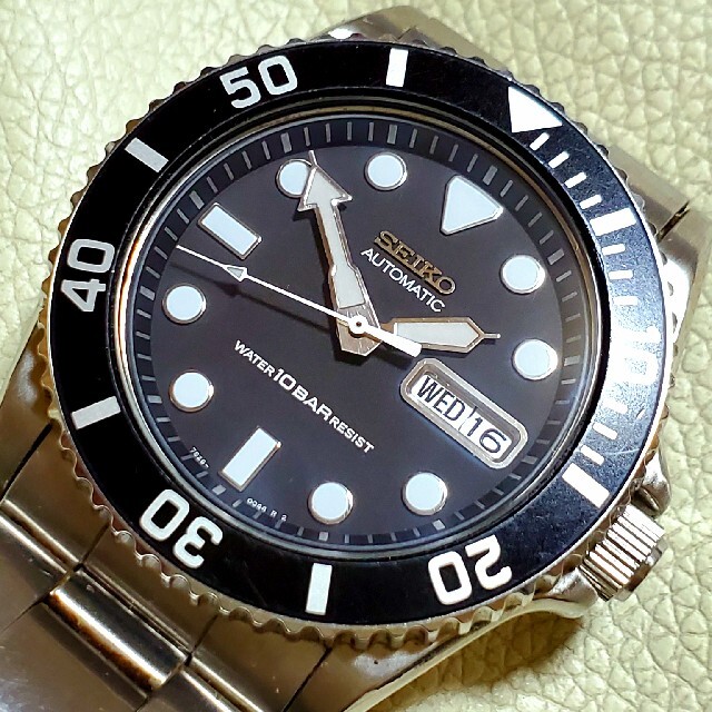 良品 SEIKO セイコー ダイバー デイデイト ブラック 自動巻き メンズ | フリマアプリ ラクマ