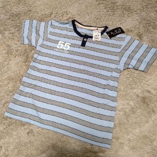 アーヴェヴェ(a.v.v)の新品未使用タグ付きのa.v.v HOMME ボーダー 半袖 130サイズ(Tシャツ/カットソー)