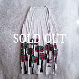 グラニフ(Design Tshirts Store graniph)の[graniph] tree print tshirts one-piece(ひざ丈ワンピース)