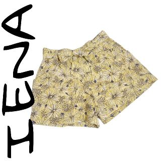 イエナ(IENA)の【日本製】IENA 花柄 ショートパンツ ウエストリボン(ショートパンツ)