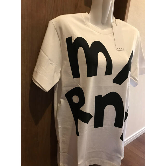 Marni(マルニ)のMARNI 両面ロゴ　Tシャツ　新品未使用　タグ付き　14Y レディースのトップス(Tシャツ(半袖/袖なし))の商品写真